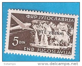 1954  113-22  TRIESTE ZONA B  JUGOSLAVIJA SLOVENIJA KROATIEN CASCAKE PLITVICE  MNH - Mint/hinged