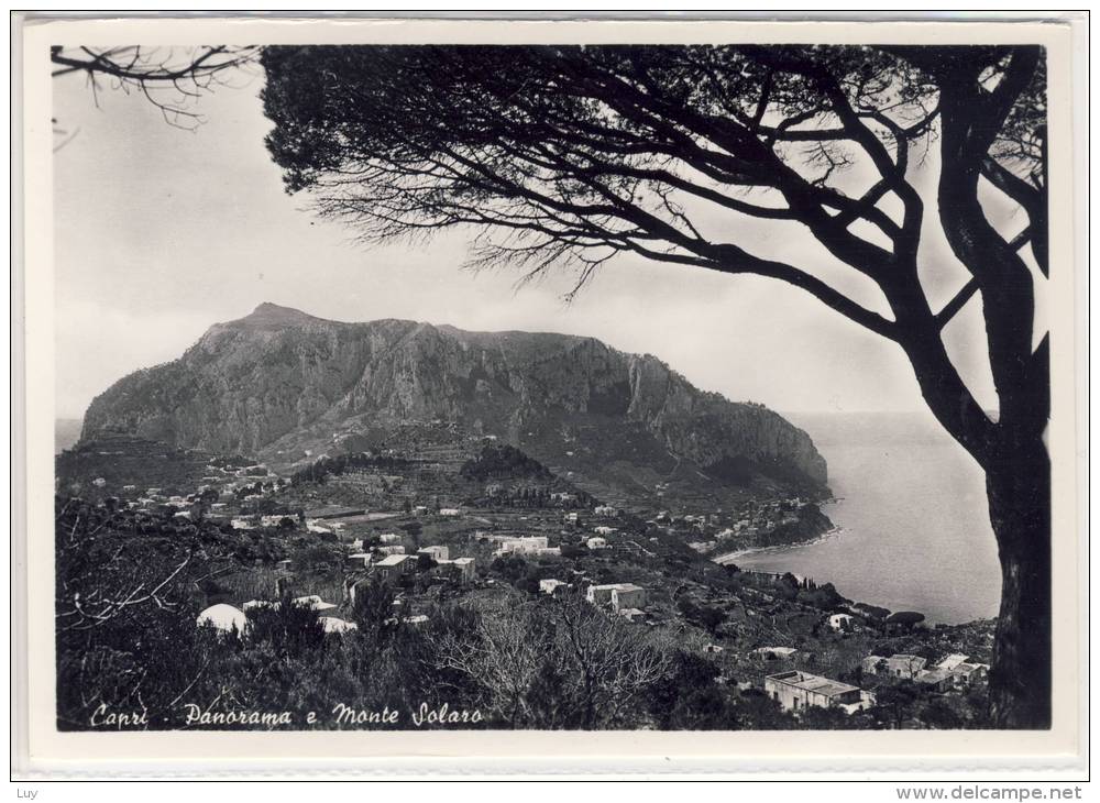 Capri - Panorama  E  Monte  Solaro - 1955 - Other & Unclassified