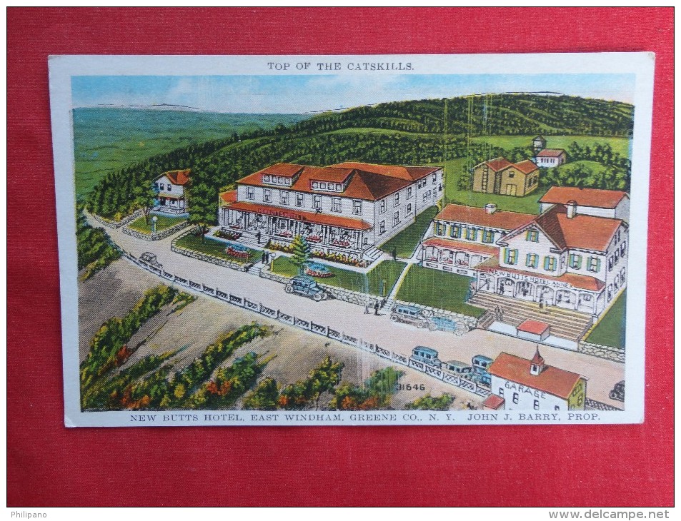 East Windham Green Co NY New Butts Hotel 1942 Cancel  Ref 1280 - Catskills