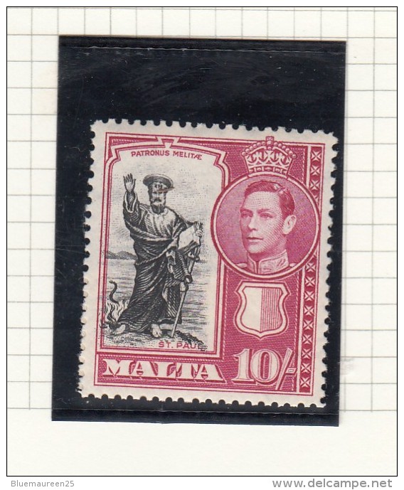 King George VI - 1938 - Malta (...-1964)