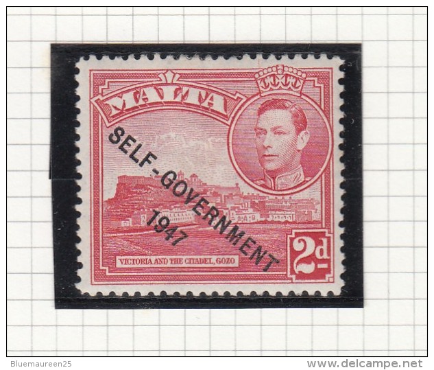 King George VI - 1948 - Self Government - Malta (...-1964)