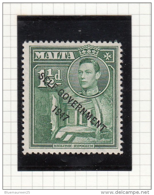 King George VI - 1948 - Self Government - Malta (...-1964)