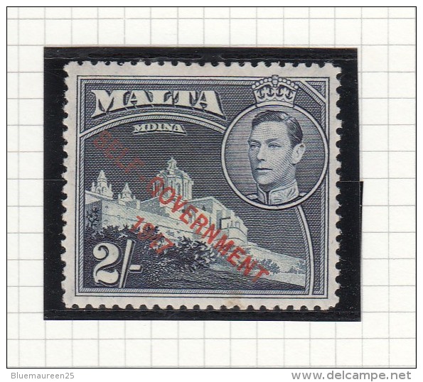 King George VI - 1948 - Self Government - Malta (...-1964)