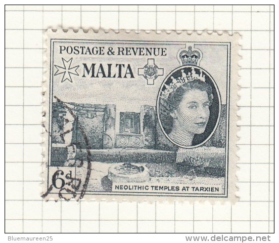 Queen Elizabeth II - 1956 - Malta (...-1964)