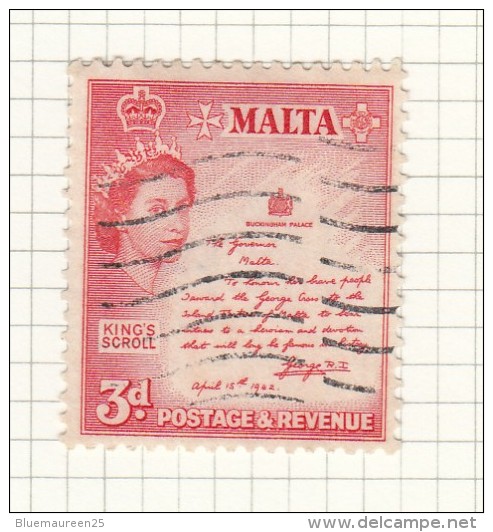 Queen Elizabeth II - 1956 - Malta (...-1964)