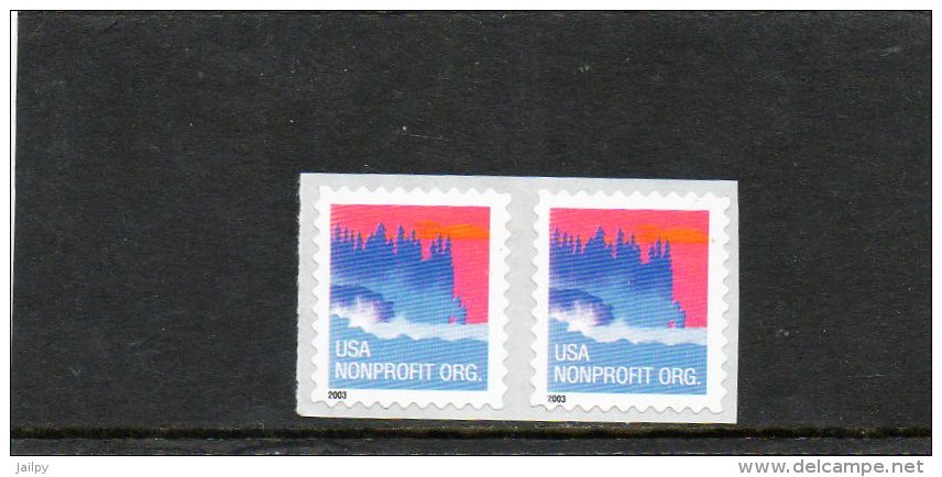 ETATS-UNIS    2 Timbres   Année 2003   Y&T:68   Scott: 3785   (préoblitérés Neufs) - Vorausentwertungen