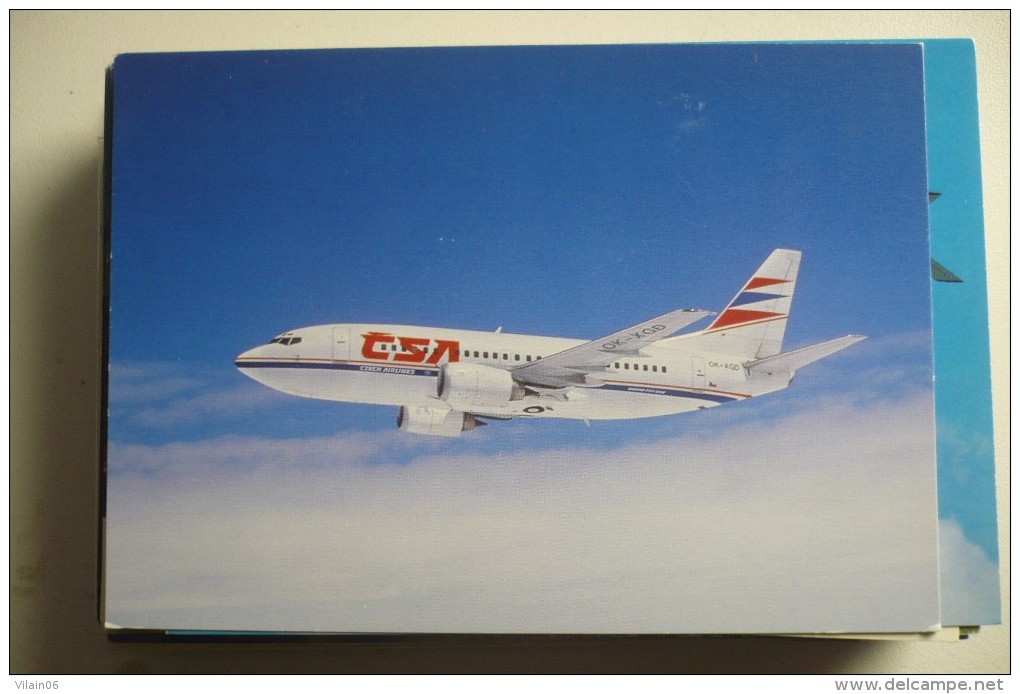 AIRLINE ISSUE / CARTE COMPAGNIE      CSA   CZECH AIRLINES   B 737 500 - 1946-....: Moderne