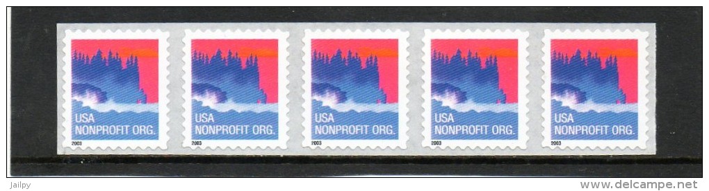 ETATS-UNIS    5 Timbres   Année 2003   Y&T:68   Scott: 3785   (préoblitérés Neufs) - Precancels