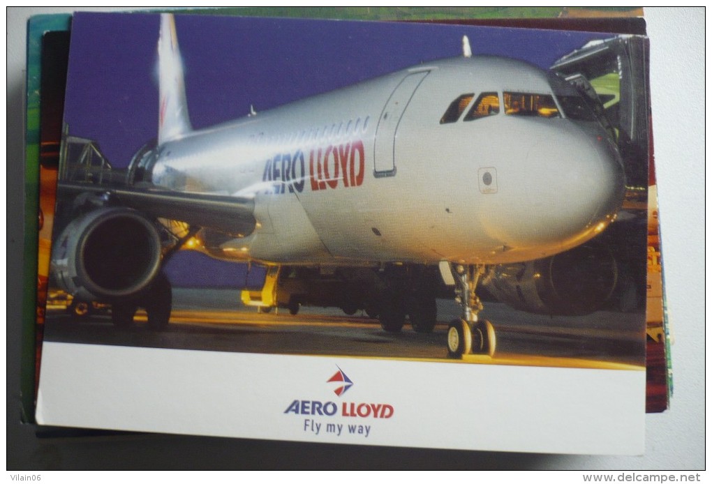 AIRLINE ISSUE / CARTE COMPAGNIE       AERO LLOYD    AIRBUS A 320 - 1946-....: Moderne