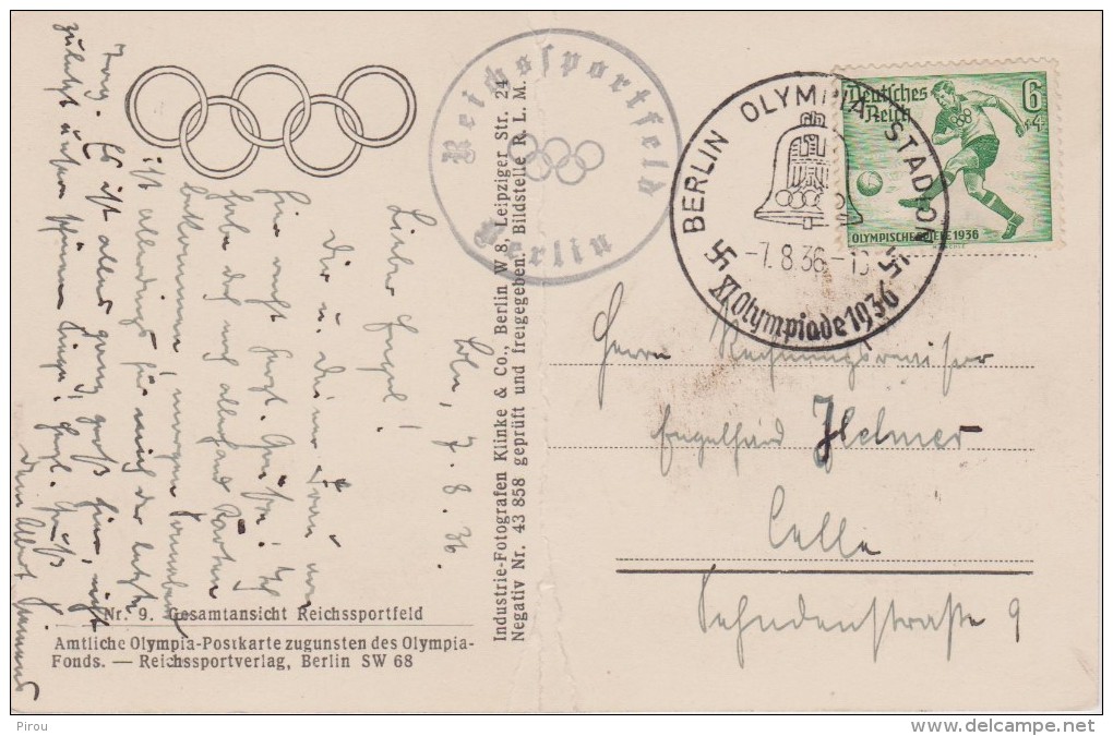 JEUX  OLYMPIQUES DE BERLIN 1936 : - Giochi Olimpici