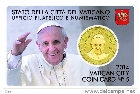 2014 - VATICANO - VATIKAN -  COIN CARD N° 5 ANNO 2014- H29062012.... - Vatican