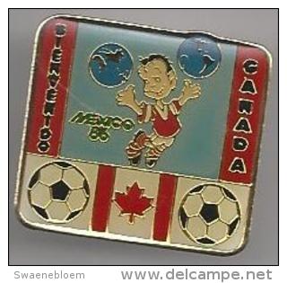 Pins Bienvenido. Mexico '86. Canada. Voetbal. Pins. Sport. STK 2142. FMF.85. - Voetbal