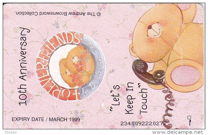 UK, BCC-069, Forever Friends - "Let´s Keep In Touch", Teddybear, 2 Scans. - BT General