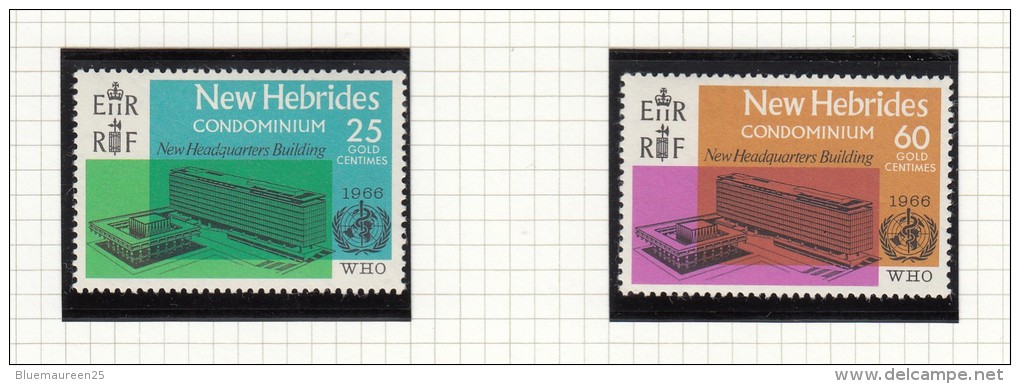 Inauguration Of W H O Headquarters, Geneva - Unused Stamps