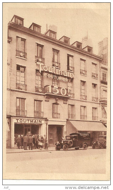 CA@  MAGASIN TOUTMAIN COUTURIER CARTE PUBLICITAIRE TACOT CAMION PUB PARIS - Negozi