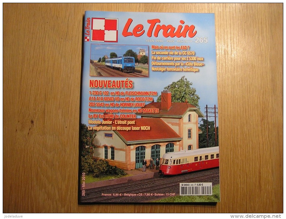 LE TRAIN N° 265 Revue EAD CC 6570  Côte Bleue Z 5300 Inox Autorail Chemins De Fer Modélisme SNCF - Bahnwesen & Tramways