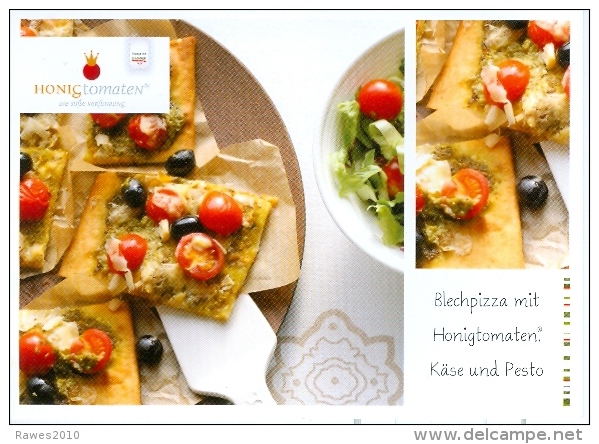 BRD AK 2014 Honigtomaten Blechpizza Mit Honigtomaten, Käse Und Pesto - Küchenrezepte