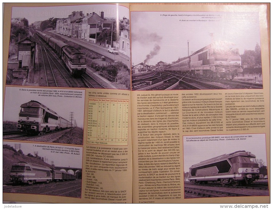 LE TRAIN N° 270 Revue Traction Diesel Voitures Métalliques Nord Type Express Autorail Chemins De Fer Modélisme SNCF - Bahnwesen & Tramways