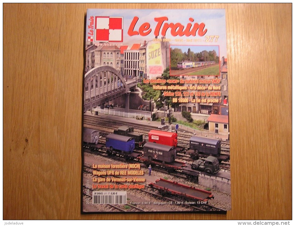LE TRAIN N° 277 Revue Voitures Métalliques Art Déco Simmental Autorail Chemins De Fer Modélisme SNCF - Bahnwesen & Tramways