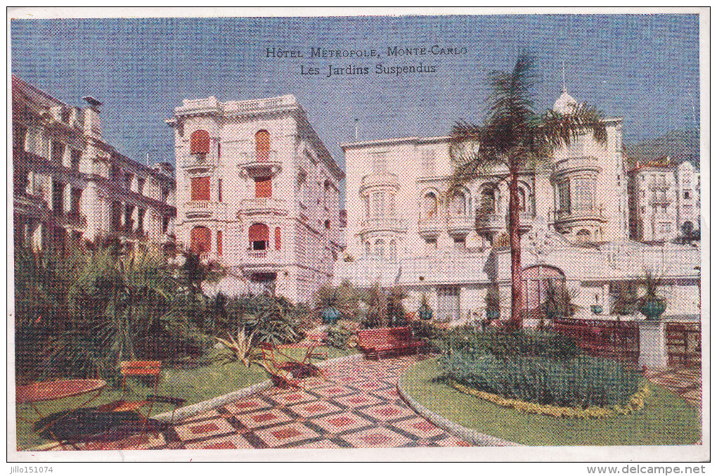 MONTE-CARLO  HOTEL METROPOLE  Les Jardins Suspendus - Monte-Carlo