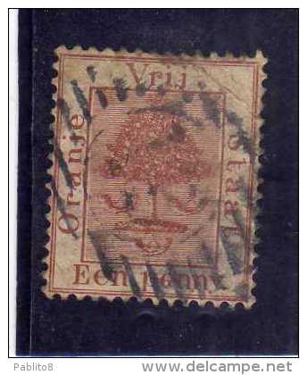 ORANGE FREE STATE STATO LIBERO 1868 1900 TREE ALBERO PENNY VIOLET 1894 USED USATO - État Libre D'Orange (1868-1909)