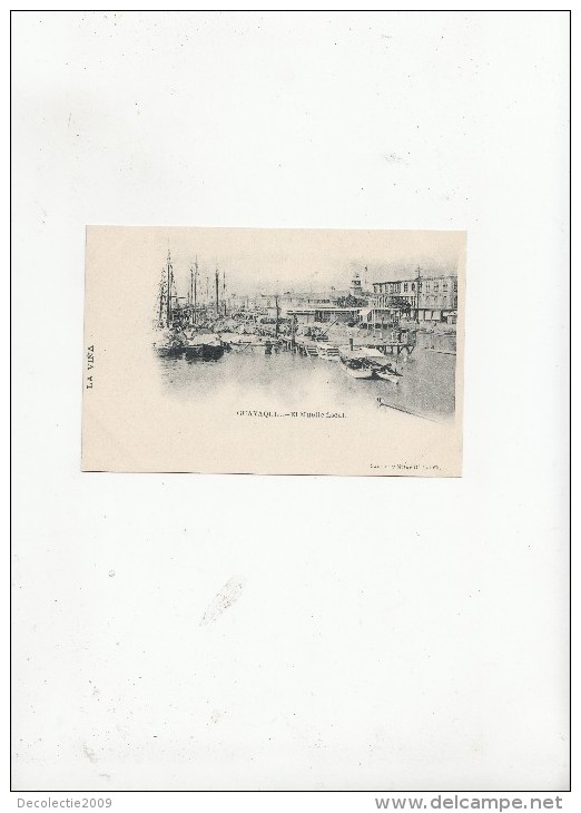 B80877 El Muelle Fiscal Ship Bateaux  Guyaquil  Ecuador Front/back Image - Equateur