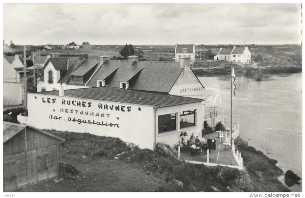 Pont-Lorois En Plouhinec - Restaurant Les Roches Brunes Sur La Rivière D'Etel - Carte Non Circulée - Altri & Non Classificati