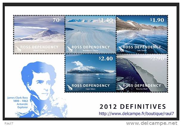 ROSS Dependency -2012 - Paysages Antarctic, Glaciers, Lacs - BF Neufs*** // Mnh Sheet - Nuevos