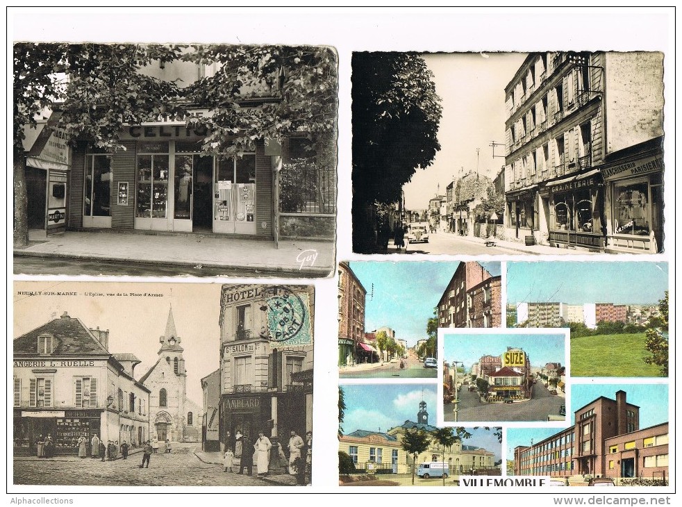 93 - 220 Cartes Postales Anciennes du département.