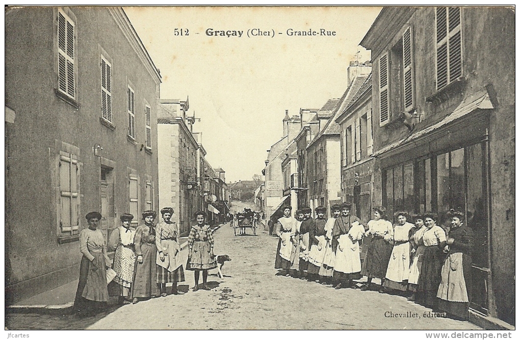 18 - GRACAY - Grande-Rue - Graçay