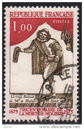 FRANCE : N° 1771 Oblitéré (Tricentenaire De La Mort De Molière) - PRIX FIXE - - Used Stamps