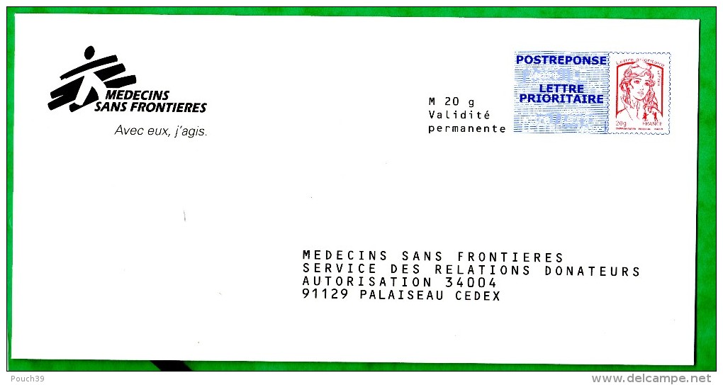 PAP Ciappa-Kavena  Médecins Sans Frontières Autorisation 34004. 13P471 - PAP: Antwort/Ciappa-Kavena