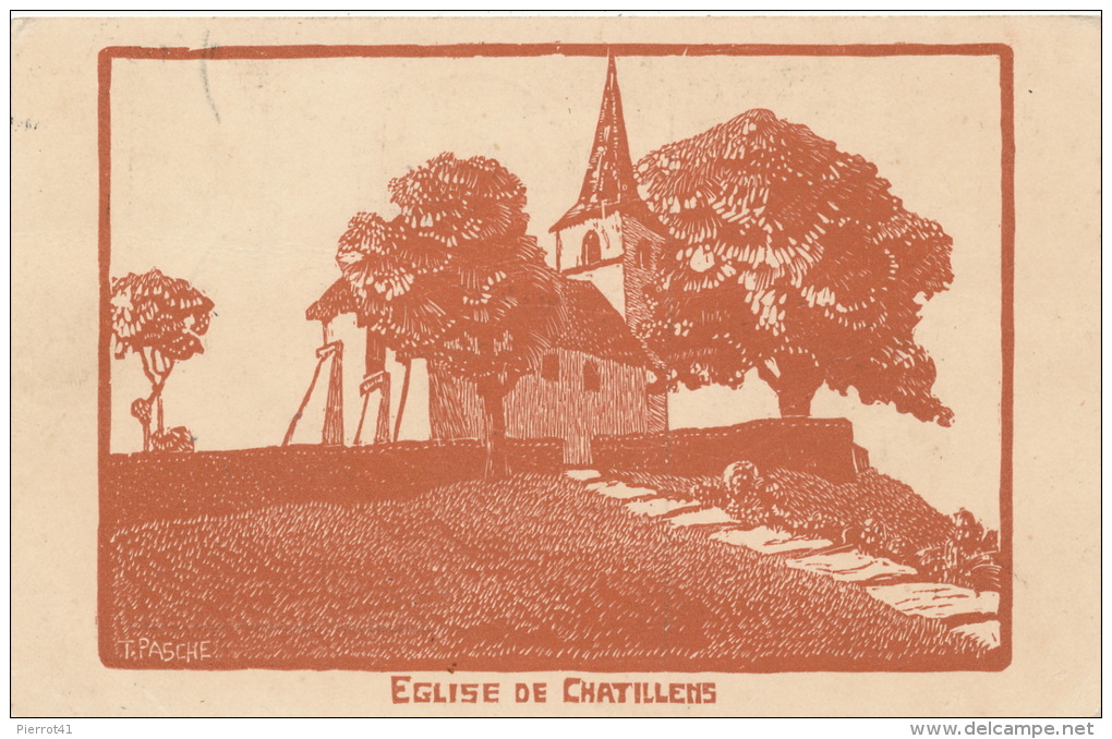 SUISSE - VAUD - Eglise De CHATILLENS - Carte Postée à ORON LA VILLE En 1913 - Châtillens