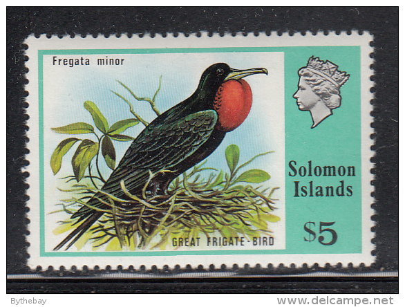 Solomon Islands MH Scott #331 $5 Great Frigate Bird - Iles Salomon (...-1978)