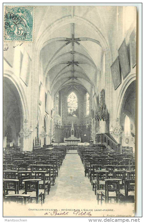 DEP 45 CHATILLON COLIGNY EGLISE INTERIEUR - Chatillon Coligny