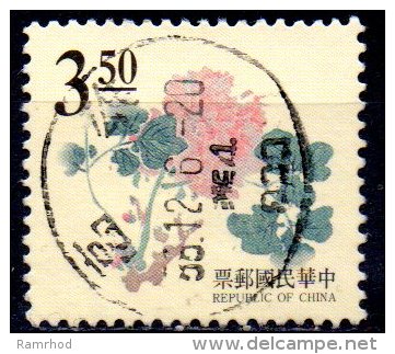 TAIWAN 1995 Chinese Engravings. Flowers - $3.50 Begonia  FU - Oblitérés