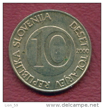 F2775 / - 10 Tolarjev - 2000 -  Slovenia Slowenien Slovenie - Coins Munzen Monnaies Monete - Slovenia