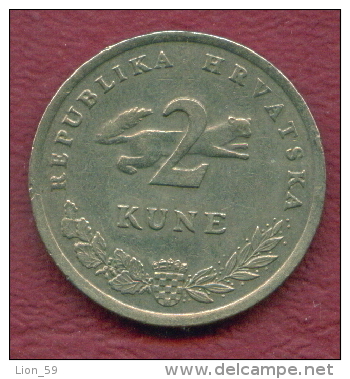 F2859 / - 2 Kune -  1993 - Croatia Croatie Kroatien  - Coins Munzen Monnaies Monete - Croatia