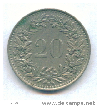 F2872 / - 20 Rappen -  1943 - Switzerland Suisse Schweiz Zwitserland - Coins Munzen Monnaies Monete - Swaziland
