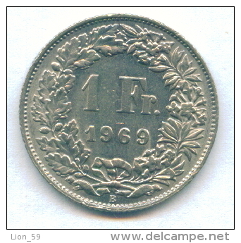 F2874 / - 1 Franc -  1969 - Switzerland Suisse Schweiz Zwitserland - Coins Munzen Monnaies Monete - Swaziland