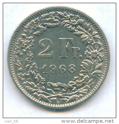 F2876 / - 2 Francs -  1968 - Switzerland Suisse Schweiz Zwitserland - Coins Munzen Monnaies Monete - Swaziland