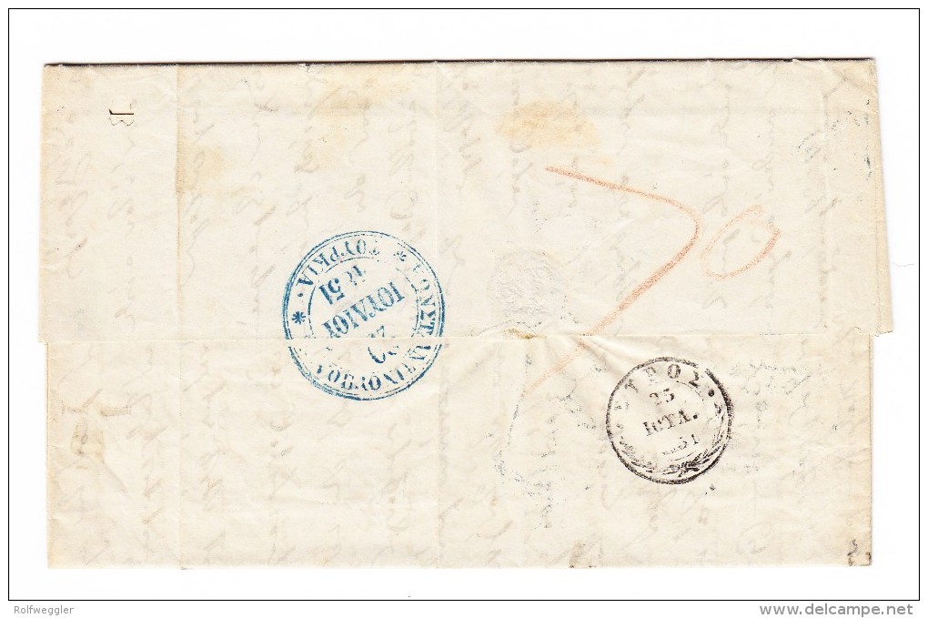 1851 Vorphila - Vollständiger Brief Von Athen Nach Konstantinopel - ...-1861 Préphilatélie