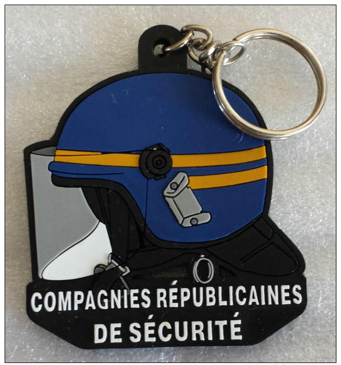 PORTE CLES POLICE CASQUE CRS - Police & Gendarmerie