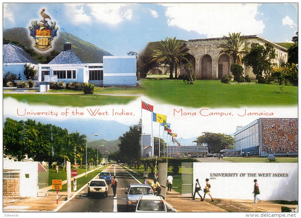 University Of The West Indies, Jamaica Postcard Posted 2010 Nice Stamp - Jamaica