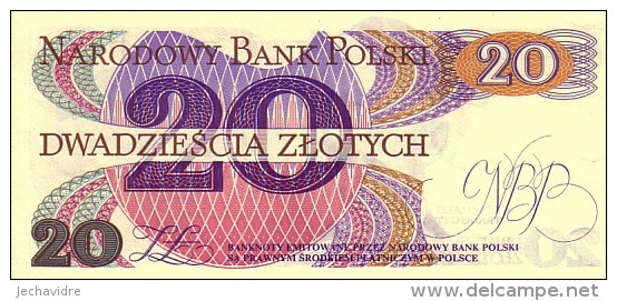 POLOGNE   20 Zlotych   Daté Du 01-08-1982    Pick 149 A          ***** BILLET  NEUF ***** - Pologne