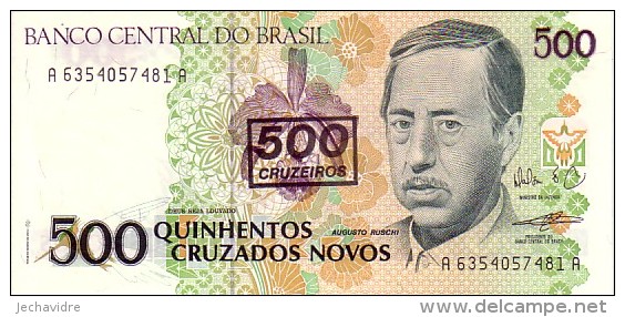 BRESIL   500 Cruzeiros/500 Cruzados Novos   Non Daté (1990)   Pick 226 B          ***** BILLET  NEUF ***** - Brasilien