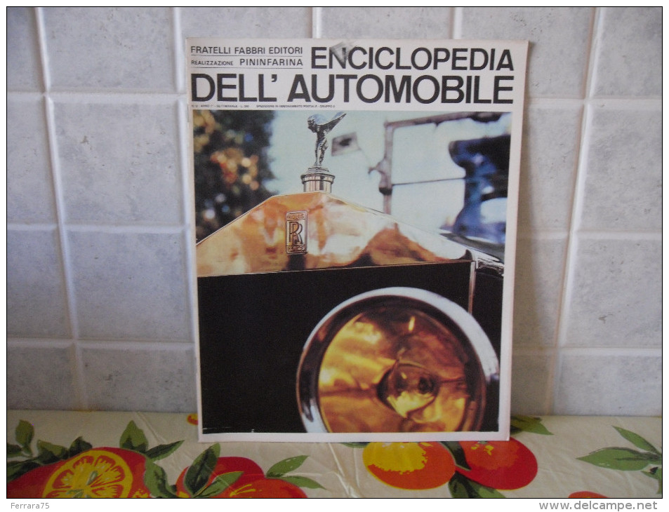 ENCICLOPEDIA DELL´AUTOMOBILE PININFARINA N.9 1967 - Motori