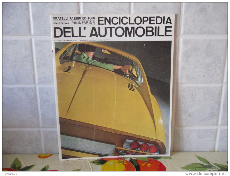 ENCICLOPEDIA DELL´AUTOMOBILE PININFARINA N.1 1967 - Engines