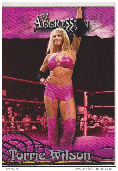 WWE 2003 Fleer Card TORRIE WILSON Sexy Outfit Wrestling Divas Aggression - Trading Cards