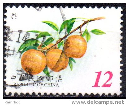 TAIWAN 2001 Fruits - $12 - Pears  FU - Gebruikt